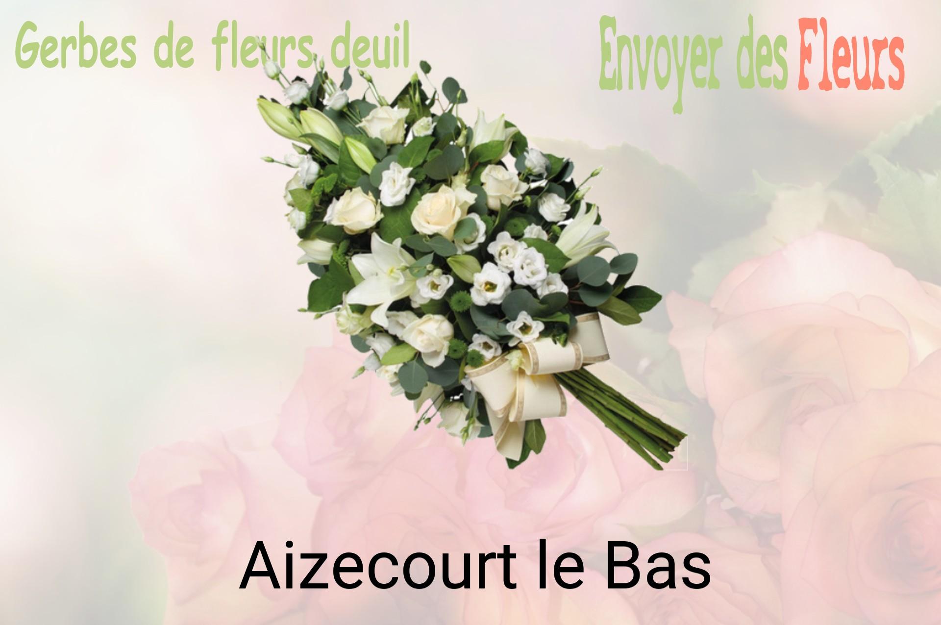 Gerbe de fleurs de deuil livrée à Aizecourt-le-Bas